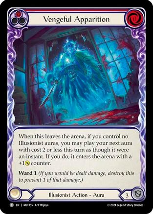 Vengeful Apparition (Red) Rainbow Foil (MST155) - Part the Mistveil