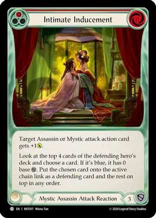 Intimate Inducement (Red) Rainbow Foil (MST017) - Part the Mistveil