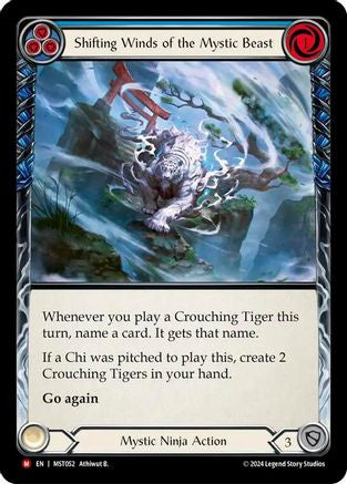 Shifting Winds of the Mystic Beast (MST052) Rainbow Foil - Part the Mistveil