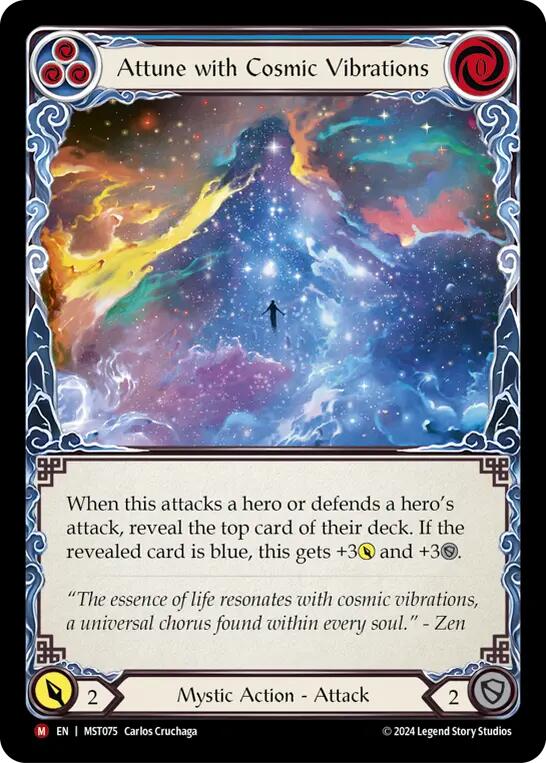 Attune with Cosmic Vibrations [MST075] (Part the Mistveil)  Rainbow Foil | Silver Goblin