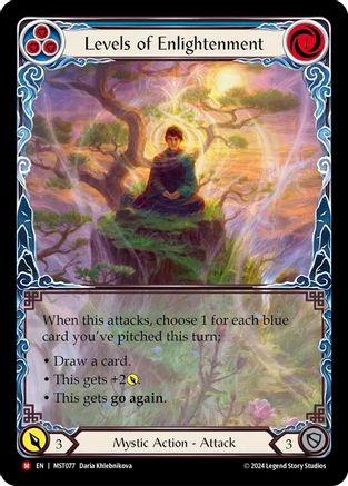 Levels of Enlightenment (Extended Art) Rainbow Foil (MST077) - Part the Mistveil | Silver Goblin