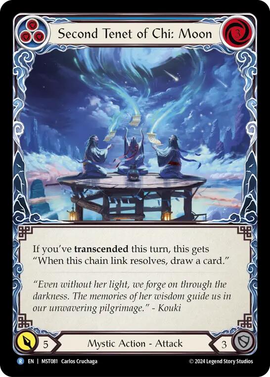 Second Tenet of Chi: Moon [MST081] (Part the Mistveil)  Rainbow Foil | Silver Goblin