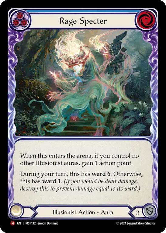 Rage Specter [MST132] (Part the Mistveil)  Rainbow Foil | Silver Goblin