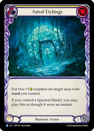 Astral Etchings (Yellow) (MST135) Rainbow Foil - Part the Mistveil