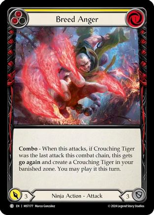 Breed Anger (Yellow) (MST177) Rainbow Foil - Part the Mistveil