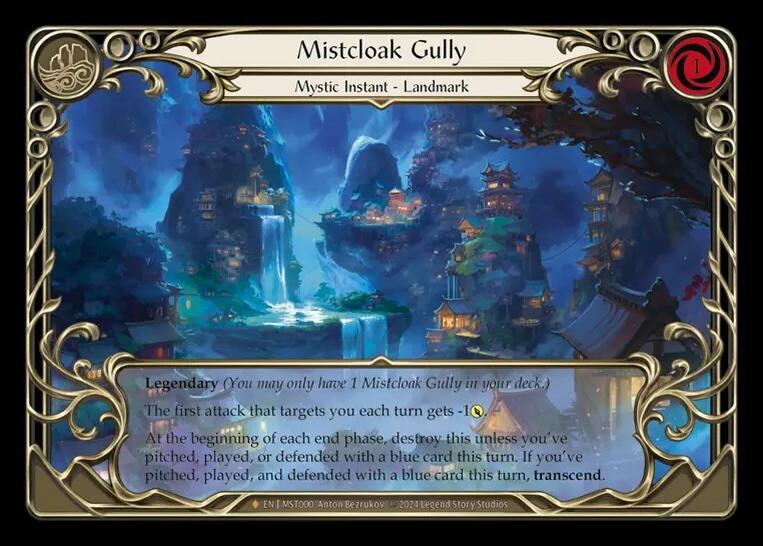 Mistcloak Gully // Inner Chi [MST000] (Part the Mistveil)  Rainbow Foil | Silver Goblin