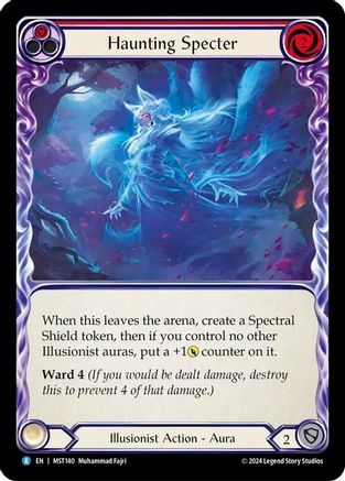 Haunting Specter (Red) Rainbow Foil (MST140) - Part the Mistveil