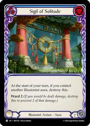 Sigil of Solitude (Blue) (MST145) Rainbow Foil - Part the Mistveil