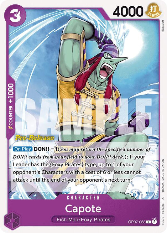 Capote  (OP07-063) - 500 Years in the Future Pre-Release Cards