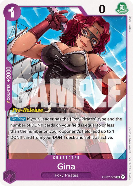 Gina  (OP07-065) - 500 Years in the Future Pre-Release Cards