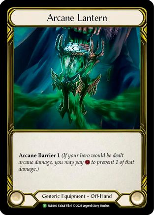 Arcane Lantern (Golden) - FAB146 (FAB146) Cold Foil - Flesh and Blood: Promo Cards