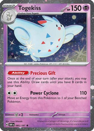 Togekiss - 085/197 (Cosmos Holo) (85) Holofoil - Blister Exclusives