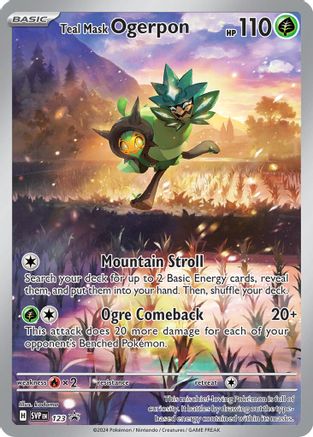 Teal Mask Ogerpon - 123 (123) Holofoil - SV Scarlet & Violet Promo Cards