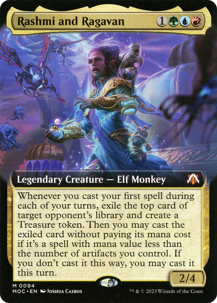 Rashmi and Ragavan (Extended Art) [March of the Machine Commander]