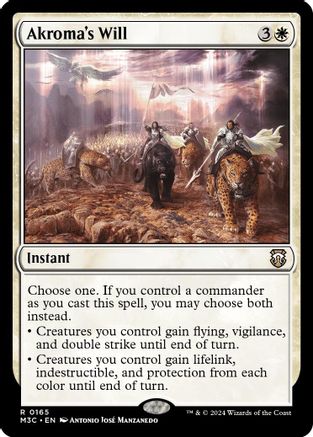 Akroma's Will (Ripple Foil) (165) Foil