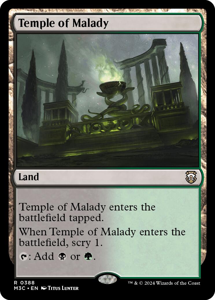 Temple of Malady [Modern Horizons 3 Commander] | Silver Goblin