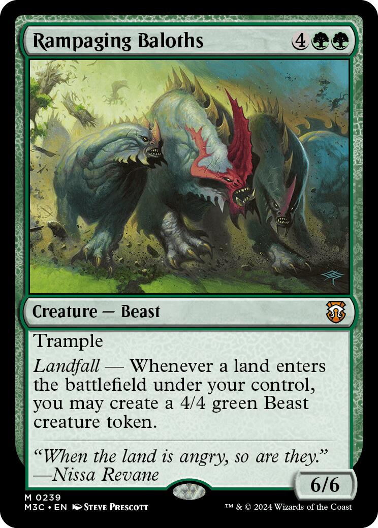 Rampaging Baloths [Modern Horizons 3 Commander] | Silver Goblin