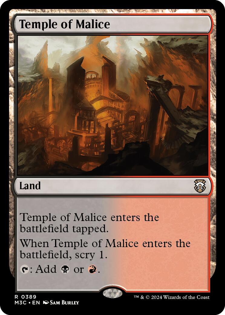 Temple of Malice [Modern Horizons 3 Commander] | Silver Goblin