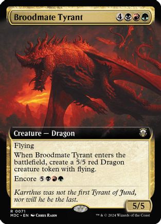 Broodmate Tyrant (Extended Art) (Ripple Foil) (071) Foil