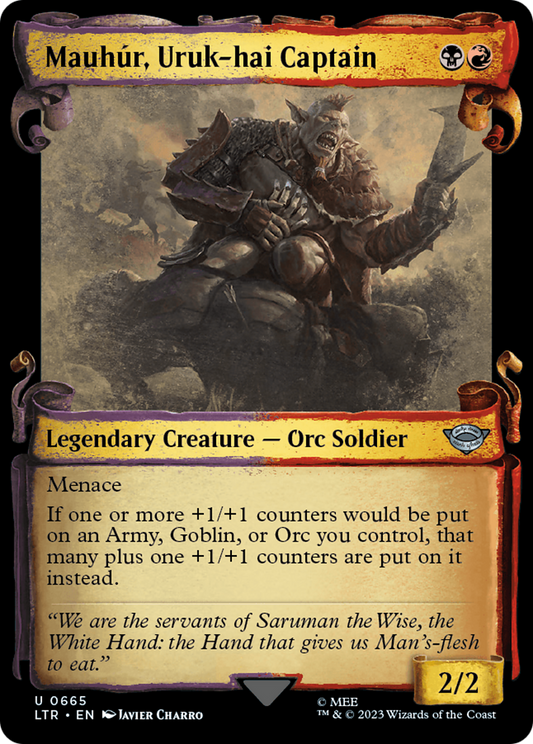 Mauhur, Uruk-hai Captain [The Lord of the Rings: Tales of Middle-Earth Showcase Scrolls] Foil