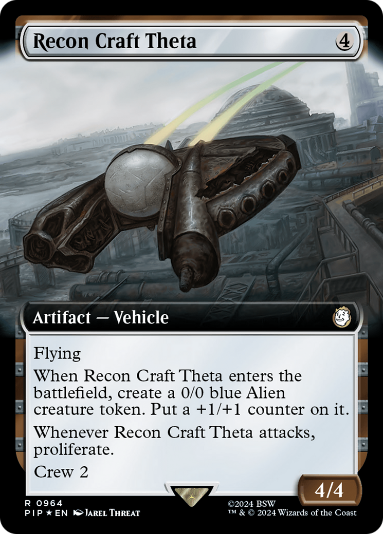 Recon Craft Theta (Extended Art) (Surge Foil) [Fallout] | Silver Goblin