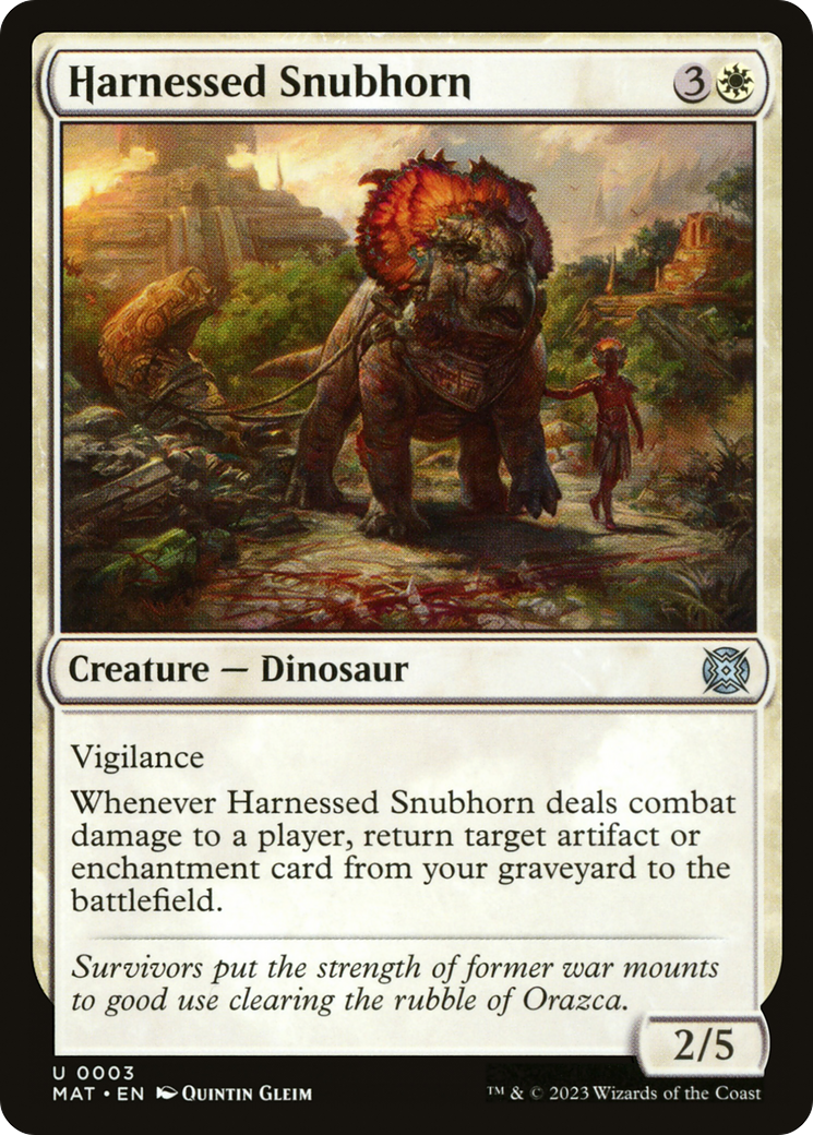Harnessed Snubhorn [March of the Machine: The Aftermath] Foil