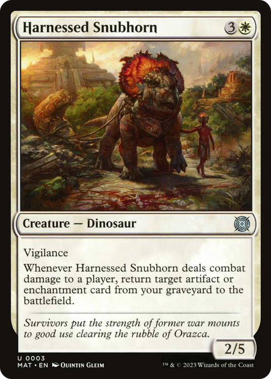 Harnessed Snubhorn [March of the Machine: The Aftermath] Foil