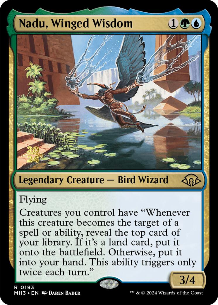 Nadu, Winged Wisdom [Modern Horizons 3 Prerelease Promos] | Silver Goblin