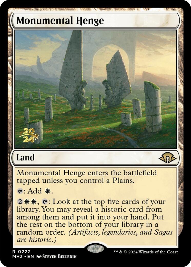 Monumental Henge [Modern Horizons 3 Prerelease Promos] | Silver Goblin
