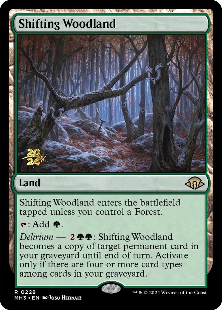 Shifting Woodland [Modern Horizons 3 Prerelease Promos] | Silver Goblin