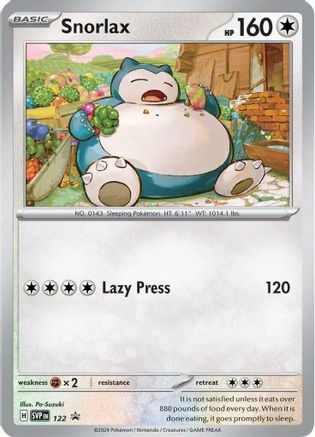 Snorlax - 122 (122) Holofoil - SV Scarlet & Violet Promo Cards