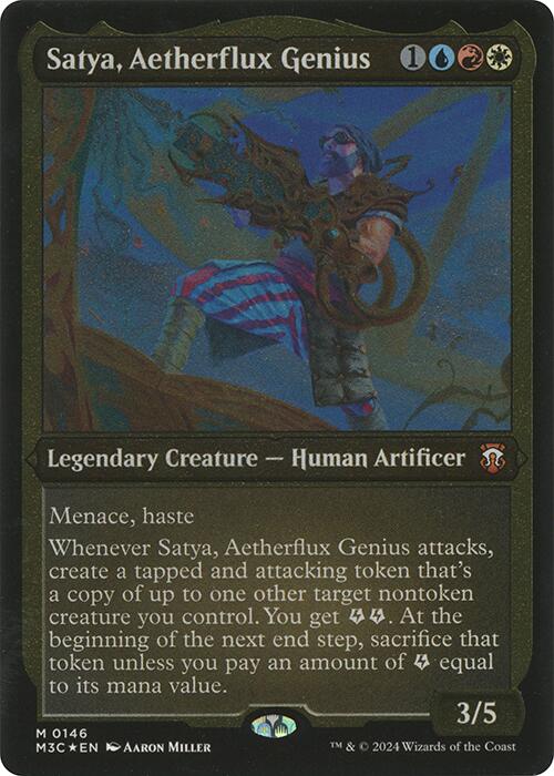 Satya, Aetherflux Genius (Display Commander) [Modern Horizons 3 Commander] | Silver Goblin