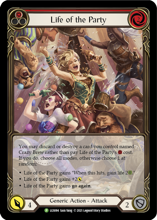 Life of the Party (Red) [LGS084] (Promo)  Rainbow Foil | Silver Goblin