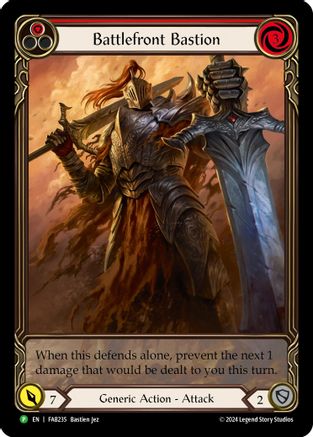 Battlefront Bastion (Red) - FAB235 (FAB235) Rainbow Foil - Flesh and Blood: Promo Cards