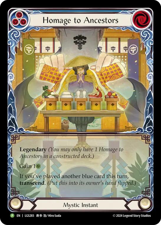 Homage to Ancestors // Inner Chi (LGS283) Rainbow Foil - FaB Promos