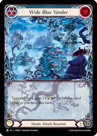 Wide Blue Yonder (FAB239) Rainbow Foil - FaB Promos