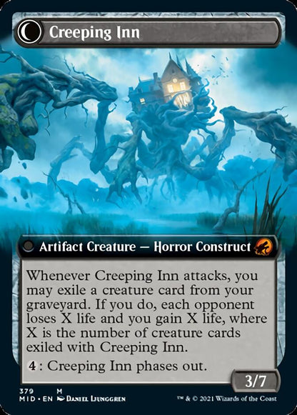 Hostile Hostel // Creeping Inn (Extended Art) [Innistrad: Midnight Hunt] Foil