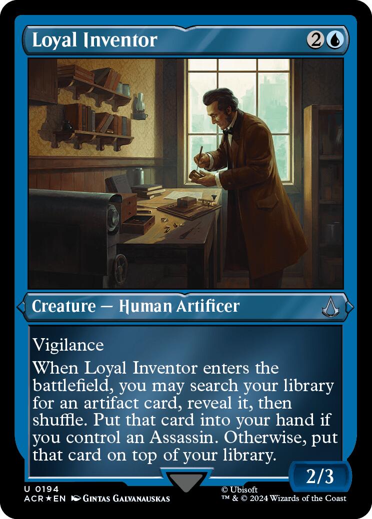 Loyal Inventor (Foil Etched) [Assassin's Creed] | Silver Goblin