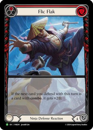 Flic Flak (Red) - FAB241 (FAB241) Rainbow Foil - Flesh and Blood: Promo Cards