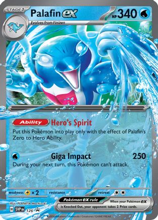 Palafin ex - 126 (126) Holofoil - SV Scarlet & Violet Promo Cards