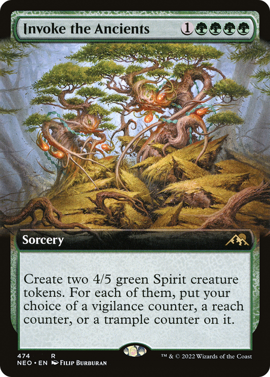 Invoke the Ancients (Extended Art) [Kamigawa: Neon Dynasty]