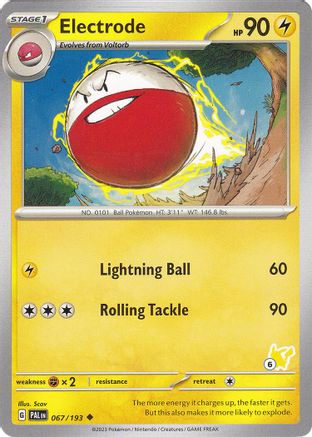 Electrode (#6 Pikachu) (67) - Battle Academy 2024