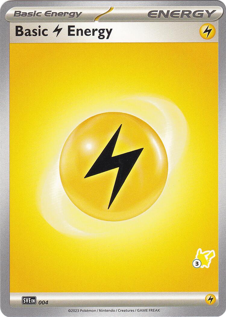 Basic Lightning Energy (004) (Pikachu Stamp #3) [Battle Academy 2024] | Silver Goblin