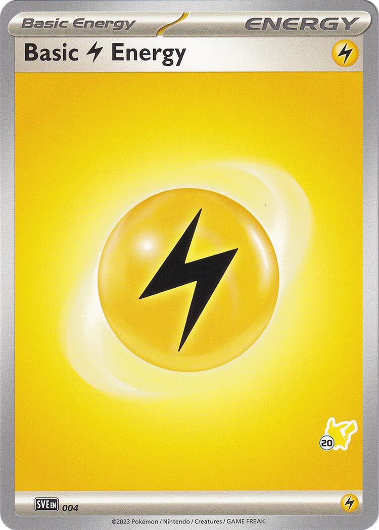 Basic Lightning Energy (004) (Pikachu Stamp #20) [Battle Academy 2024] | Silver Goblin