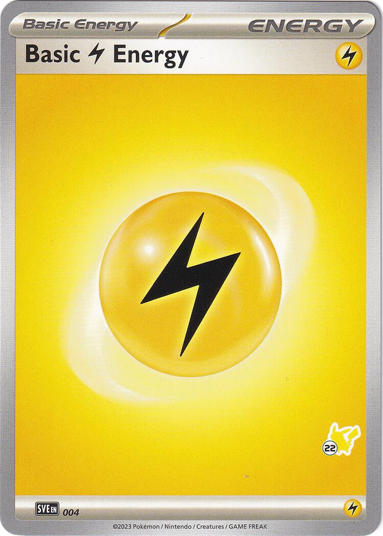 Basic Lightning Energy (004) (Pikachu Stamp #22) [Battle Academy 2024] | Silver Goblin