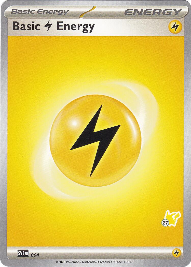 Basic Lightning Energy (004) (Pikachu Stamp #27) [Battle Academy 2024] | Silver Goblin