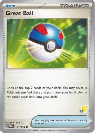 Great Ball (#38 Pikachu) (183) - Battle Academy 2024