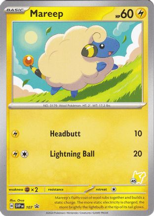 Mareep (#45 Pikachu) (107) - Battle Academy 2024