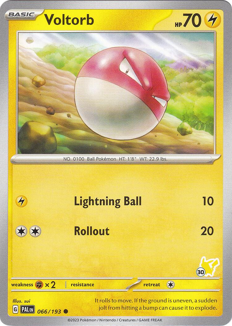 Voltorb (066/193) (Pikachu Stamp #30) [Battle Academy 2024] | Silver Goblin