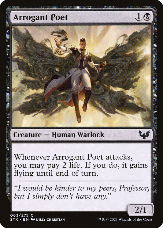 Arrogant Poet [Strixhaven: School of Mages] Foil
